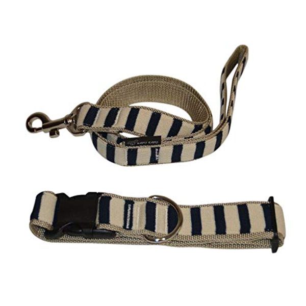 Cuff Cuff Collar BO Border Lead + Color Navy Beige L