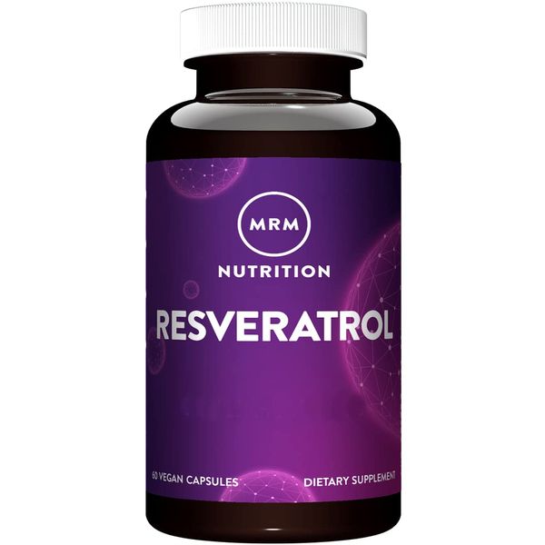 MRM Nutrition Resveratrol | 100mg natural trans-resveratrol | Antioxidant | Gluten-free + vegan | 60 servings