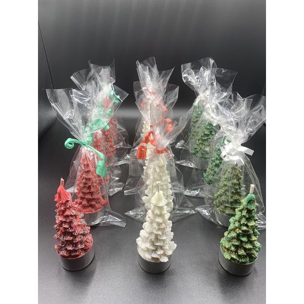 3 Christmas Tree Candle Set! Holidays/XMAS Decorations! 