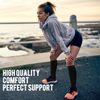 ACTINPUT Copper Compression Socks Men Women Circulation 4 Pairs-Best Support for Nurses,Running,Cycling (Black, Small/Medium)
