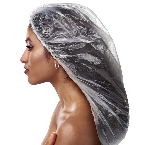 Disposable XL Large Shower Cap for Women Long Hair Durable