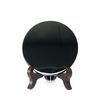 Polar Jade Black Obsidian Scrying Mirror (90 mm /3.5" with Stand)