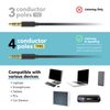 3.5mm TRRS Microphone Adapter Cord 1 Meter Length f Tablet Smartphone Android