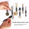 Magnetic Measuring Spoons Set Stainless Steel with Leveler, Stackable Metal 7Pcs