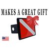 Rogue River Tactical Diver Down Flag Trailer Hitch Cover Plug Gift Idea Scuba...