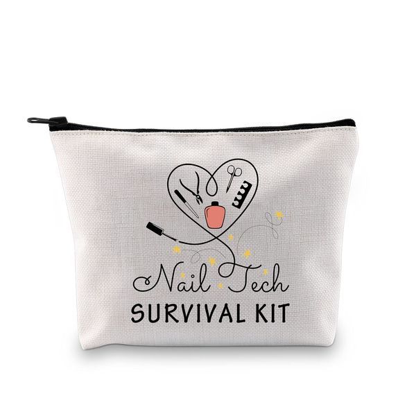 Nail Tech Gift Nail Tech Survival Kit Accessories Travel Organizer Bag Manicurist Gift Nail Artist Gift Beautician Gift (Nail Tech Survival EU)