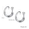 Rockyu Men's Earrings, Single Ear, Both Ears, Stainless Steel, Dako, Silver Earrings, Stylish, Simple, Finish, Hypoallergenic, Stud Earrings, American Piercing Parties, Fashion Accessories, Titanium Stainless Steel