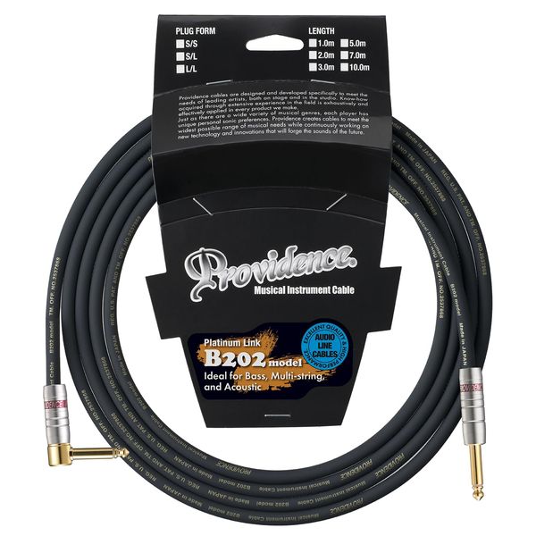 Providence B202 Shielded Cable 7m S/L Plug (Straight/L Type)