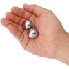 1 Inch Stainless Steel Pocket Sized Baoding Balls with Carry Pouch. Solid Non...