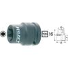 HAZET 900S-E16 38 mm E 16 Torx Profile Impact/Power Screwdriver Socket - Phosphatised/Oiled