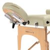 Portable Cream Massage Table with Bolster and Tilt Backrest
