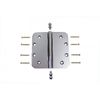 Chrome Door Hinge 5" X 5" Radius Brass Ball Tip | Renovator's Supply