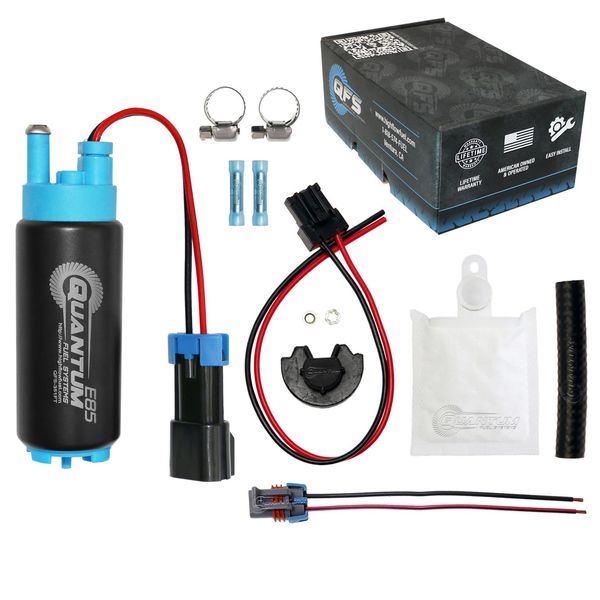 QFS 340 LPH E85 / Ethanol Compatible Fuel Pump with Installation Kit