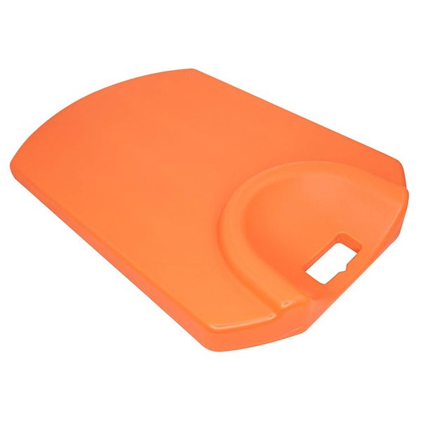 LINE2design CPR Rescue Lifesaver Board - EMS Medical First Aid Supplies Cardiac Board - Home Pool CPR Easy Patient Lifting Portable Lightweight Recessed Handle Lifesaver CPR Board - Orange