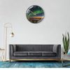 Wonzom 12 in northern lights modern hanging wall clock