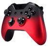 eXtremeRate Gradient Ramp Red Soft Touch Front Housing Shell Faceplate Replacement Parts Side Rails Panel for Xbox One Controller W/3.5 mm