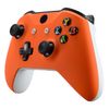 eXtremeRate Orange Faceplate Cover, Soft Touch Front Housing Shell Case, Comfortable Soft Grip Replacement Kit for Microsoft Xbox One X & One S Controller