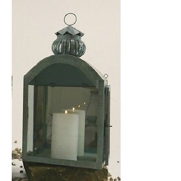 Perfect Plants Large Mirrored Verdigris Wall Lantern. Lovely for a conservatory