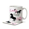 Crazy Horse Lady - Mug and Coaster by Inky Penguin