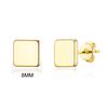 Philip Jones Gold Plated Square Stud Earrings