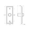 Deltana Bbsr333u19 Rectangular Rope Bell Button, Black