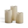 2 Sets of 3 LED Pillar Candles (6pc Total)