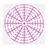 YYlingx 6pc 8/12/16 Segment Dot Painting Tool Stencils Target Pattern Template Set for DIY Painting Art Projects