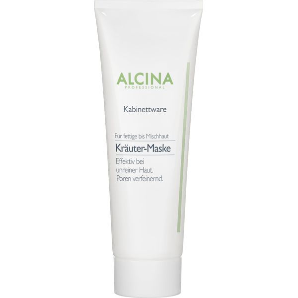 ALCINA Kräuter-Maske - 1 x 250 ml - Fettige Haut - Lässt die Poren verfeinernd erscheinen - Effektiv bei unreiner Haut