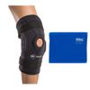 DonJoy Performance Bionic Knee Brace Black Medium and Ice Pack 11 x 14 Inches