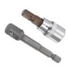 CoCud Hex Bit Socket, H7 Bit 3/8" Drive 2" Length, CR-V Socket with Socket Extension - (Applications: for Fastener Application)