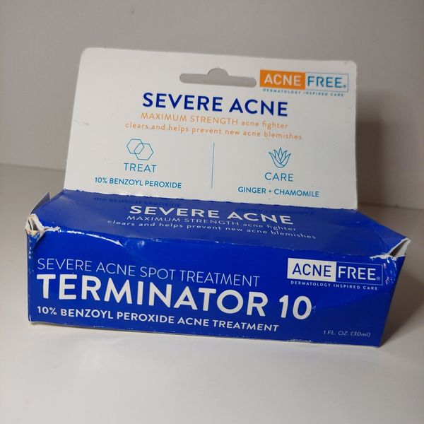 Acne Free Severe Acne Maximum Strength Acne Fighter Terminator 10 Exp 9/25