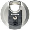 Master Lock Excell Discus Round Padlock 70mm M40EURD Silver