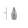 YöL Small Keepsake Silver Gloss Metallic Tear Drop Urn Memorabilia
