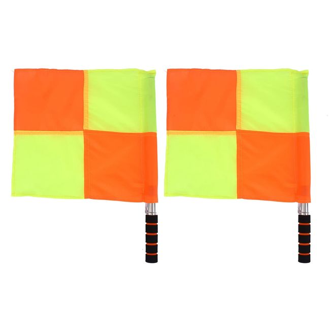 referee flag, linesman flag, soccer referee flag, waterproof, rust-proof, long-lasting, durable, with bag, comfortable, sports referee flag