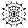 Spider Web Cobweb Vinyl Decal Sticker (Gold)