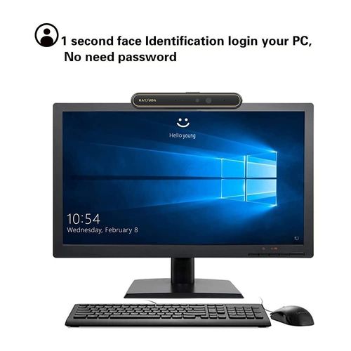 KAYSUDA Face Recognition USB IR Camera for Windows Hello, RGB 1080P (Entry Level) Webcam with Dual Microphone