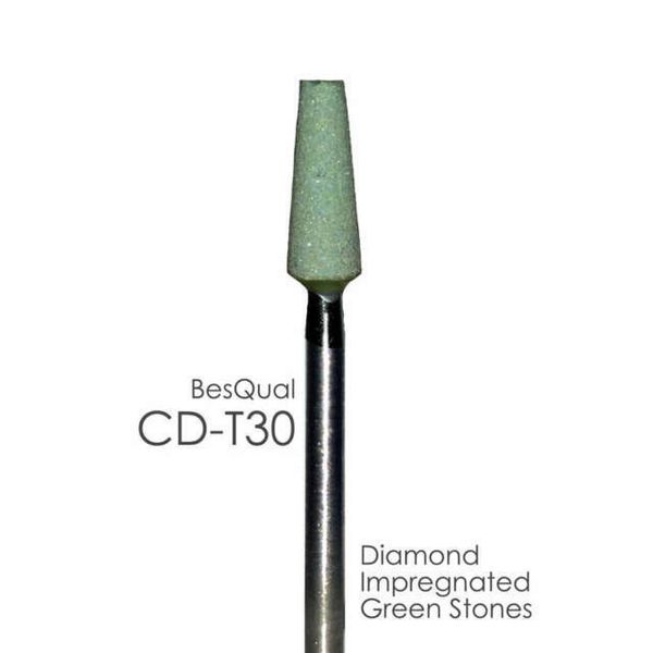 Zirconia - Diamond Impregnated Green Mounted Stone - CD-T30