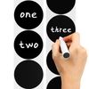 Pack of 500 Round Stickers 50 mm Colour Coding Circle Labels Roll Marking Dots Black