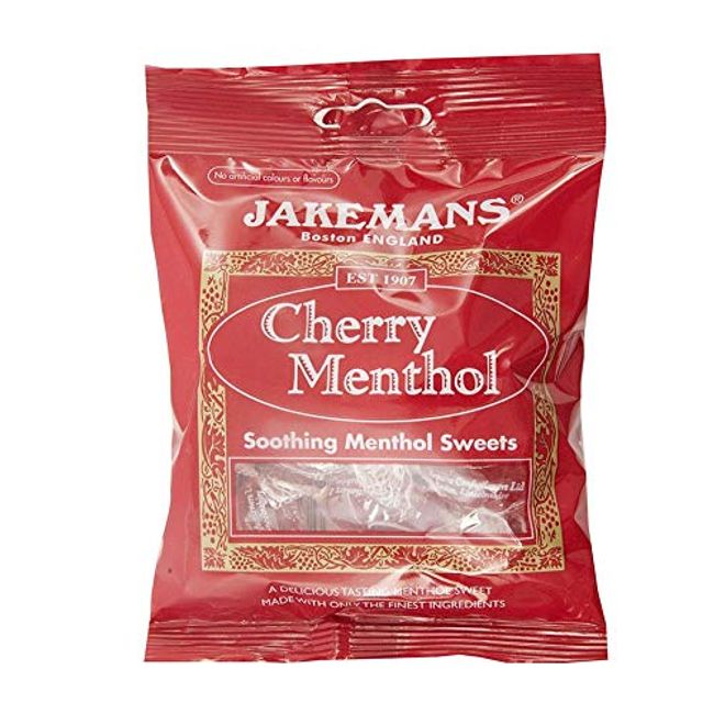 2 x Packs of JAKEMANS Throat and Soothing Menthol DIFFRENT Flavours Sweets Packs (Cherry Menthol)