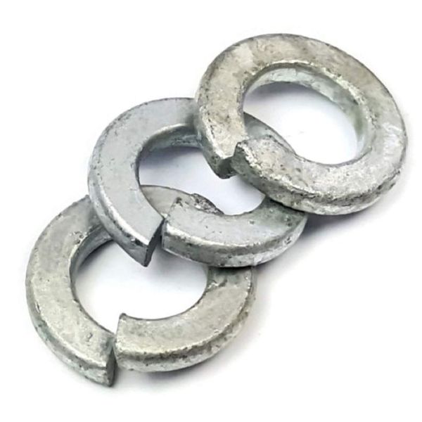 1" Lock Washer Split Ring Hot Dipped Galvanized Steel Qty 100
