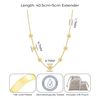 Philip Jones Gold Plated Multi Daisy Necklace