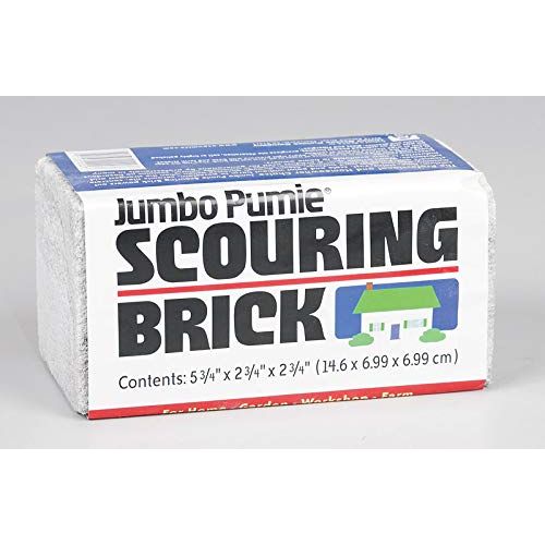 US Pumice, Set of 3, Jumbo Pumie Scouring Brick, Hand Safe, 5.75" x 2.75" x 2.75", Pack of 3