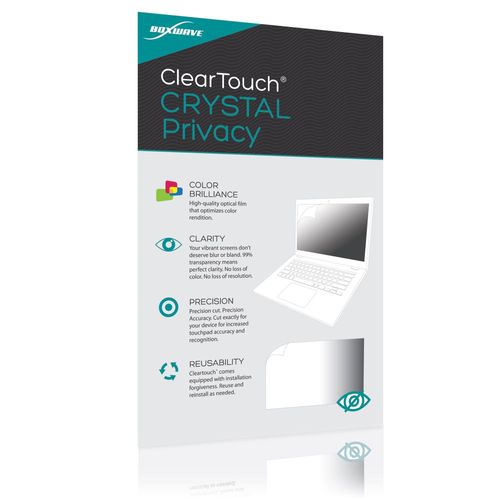 BoxWave Screen Protector Compatible with Garmin RV 701 - ClearTouch Crystal Privacy (2-Pack), Privacy Screen Protector Flexible Film Clear