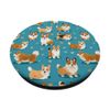 Corgi Lovers Puppy Dog Welsh Corgi Mom Pattern PopSockets with Interchangeable PopGrip