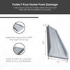 Shape Products 23-Inch Plastic Rain Gutter Downspout Splash Block, Gray (5-Pack)
