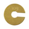 Slotted Weight Set, 100g - Brass - With Hook - Eisco Labs