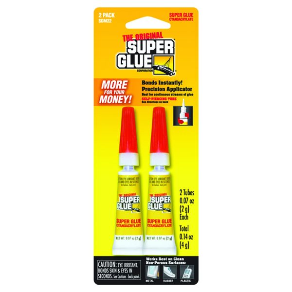 Pacer Tech SGM22-12 Original Super Glue Bonds Metal, Aluminum, Rubber, Most Plastics, Ceramics, China, Wood, Pottery, Jewelry (2 Pack)