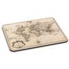 Vintage Old World Map 2 PC Computer Mouse Mat Pad