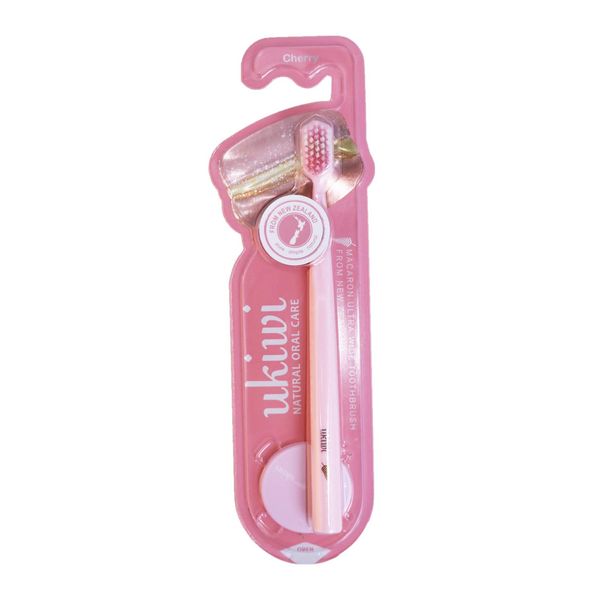 ukiwi Macaron Magnetic Stand Toothbrush (Pink)