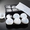 2Pcs Round/Square Silicon Ice Cube Tray Combo Mold Reusable Sphere Ice Ball Make